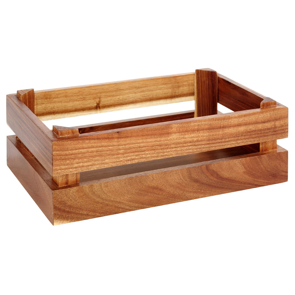 Holzkiste 29 x 18,5 x 10,5 cm (zu GN 1/4) - Akazie natur