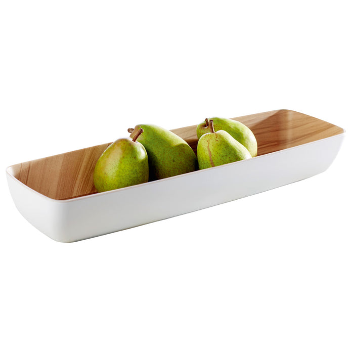 FRIDA Schüssel GN 2/4 - 53 x 16,2 x 7,5 cm - Melamin - Holz/Weiß