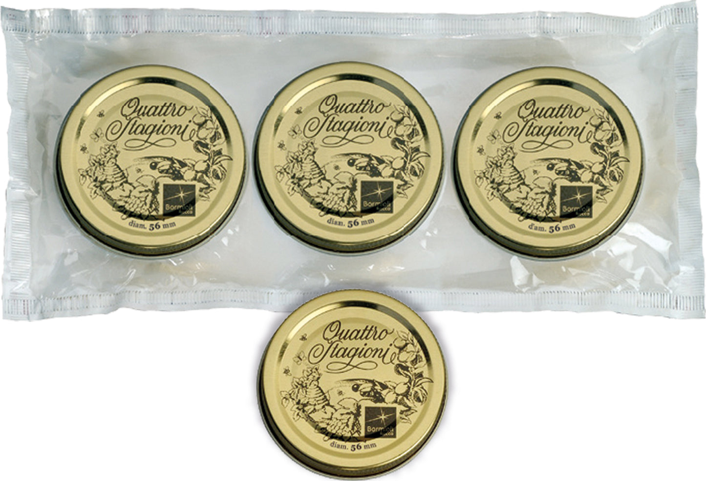 QUATTRO STAGIONI Deckel für Flasche 0,2/0,4/1 l