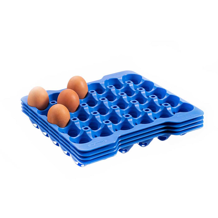Eiertablett für 30 Eier - PP-Kunststoff - Blau