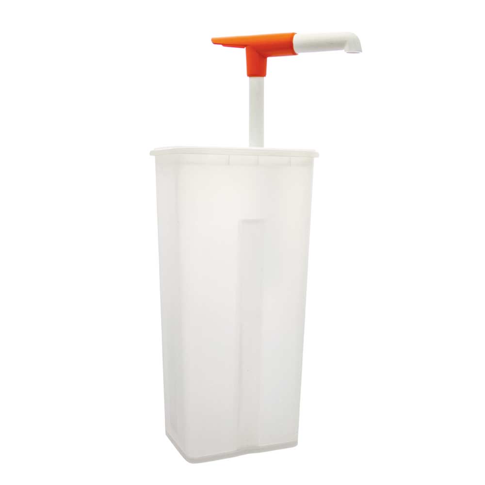 Dosierspender (30 ml) mit eckigem KU-Behälter - 5 l