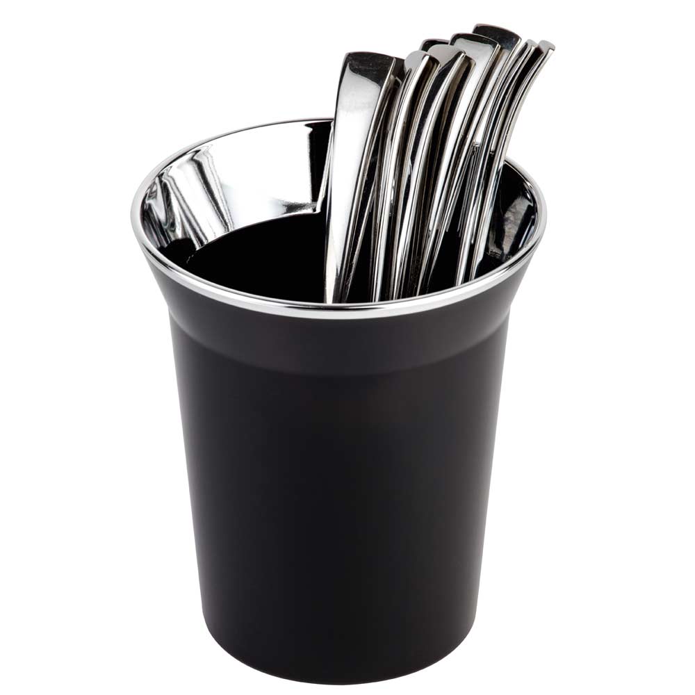 TOP CHROME Tischabfall-/Besteckbehälter - 1 l - Schwarz