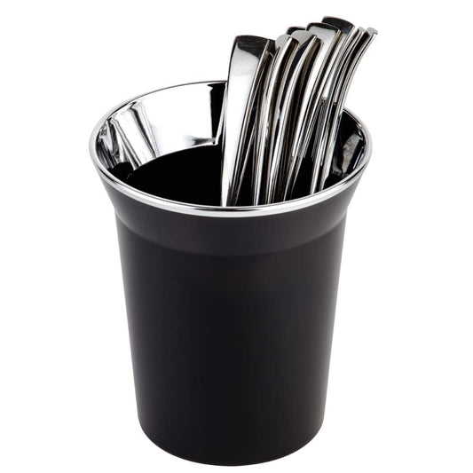 TOP CHROME Tischabfall-/Besteckbehälter - 1 l - Schwarz