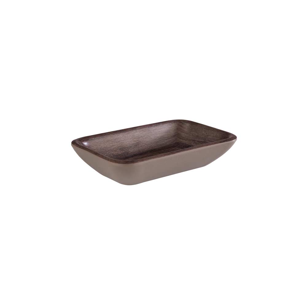 EICHE Schale 11,5 x 7 x 2,5 cm, Melamin - Holzoptik