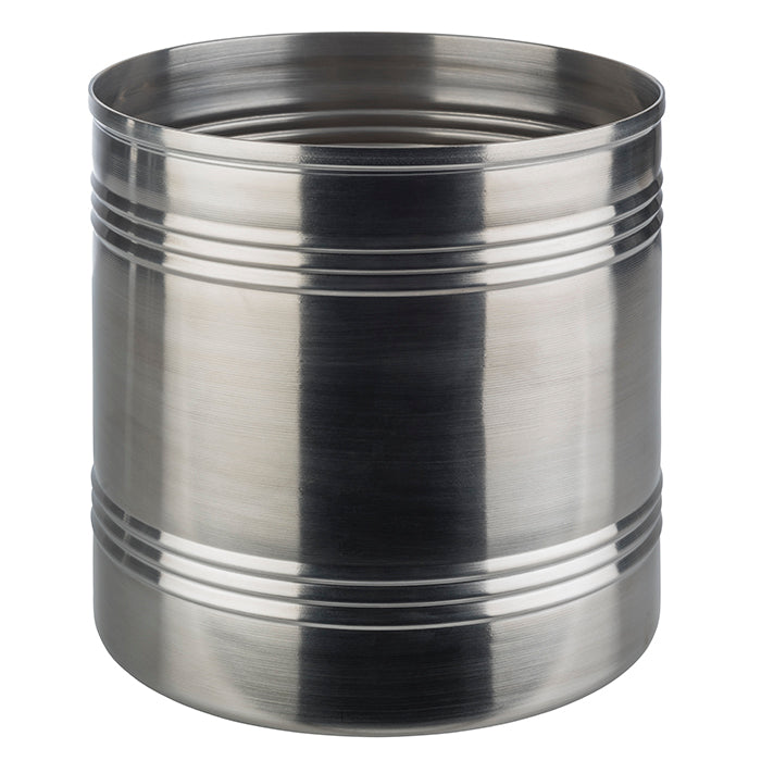 SNACK-CAN Besteckbehälter - (Ø 13,5 x 14 cm) (Inhalt 1,8 l) - Edelstahl