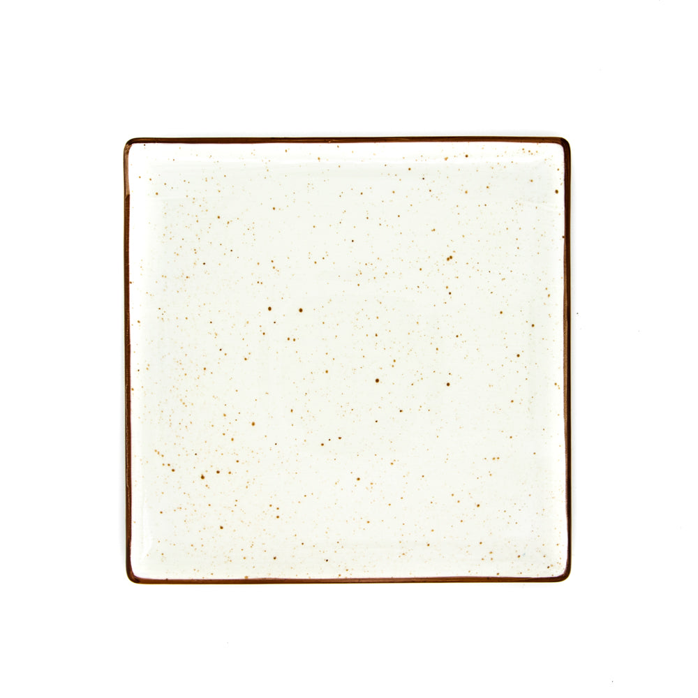 COUNTRY Dessertteller - 20,5 x 20,5 cm - Eierschalen-Beige