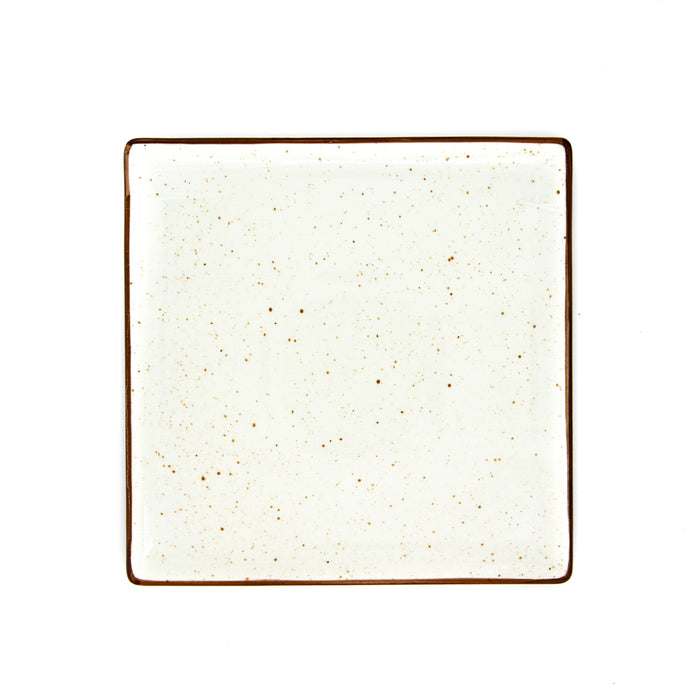 COUNTRY Dessertteller - 20,5 x 20,5 cm - Eierschalen-Beige