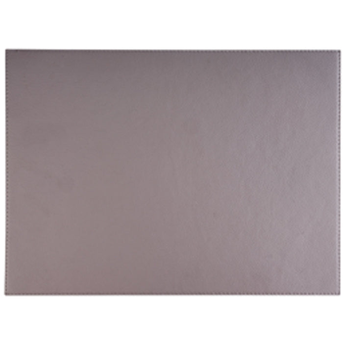 Tischset - 44 x 32,5 cm - Kunstleder - Grau