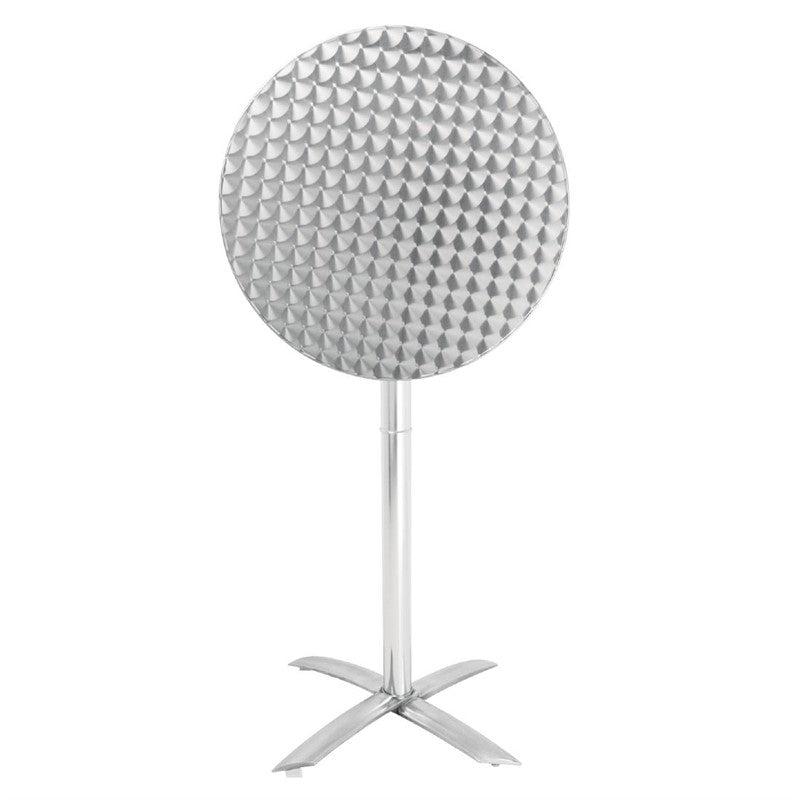 CIRCLES Klapp-Stehtisch - Ø 60 x 105 cm (Edelstahl)