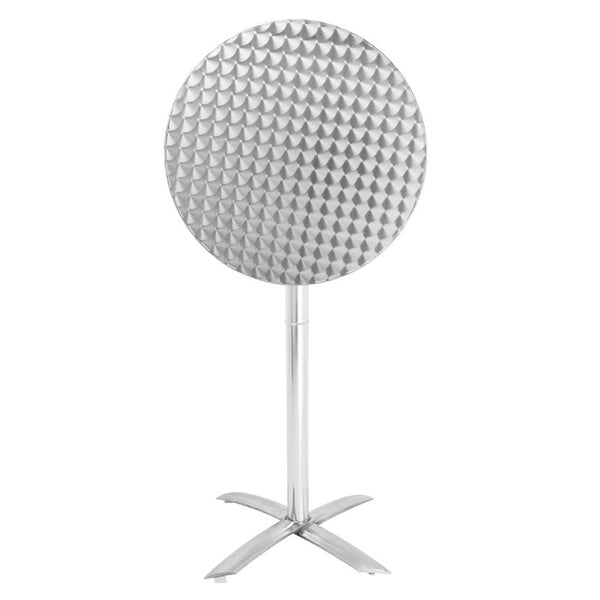 CIRCLES Klapp-Stehtisch - Ø 60 x 105 cm (Edelstahl)