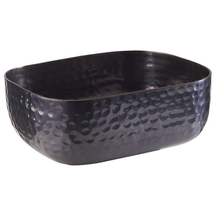 SHINY Aluminium-Schale 15,5 x 12 x 5,5 cm (Inhalt 0,7 l) - Gunmetal-Look