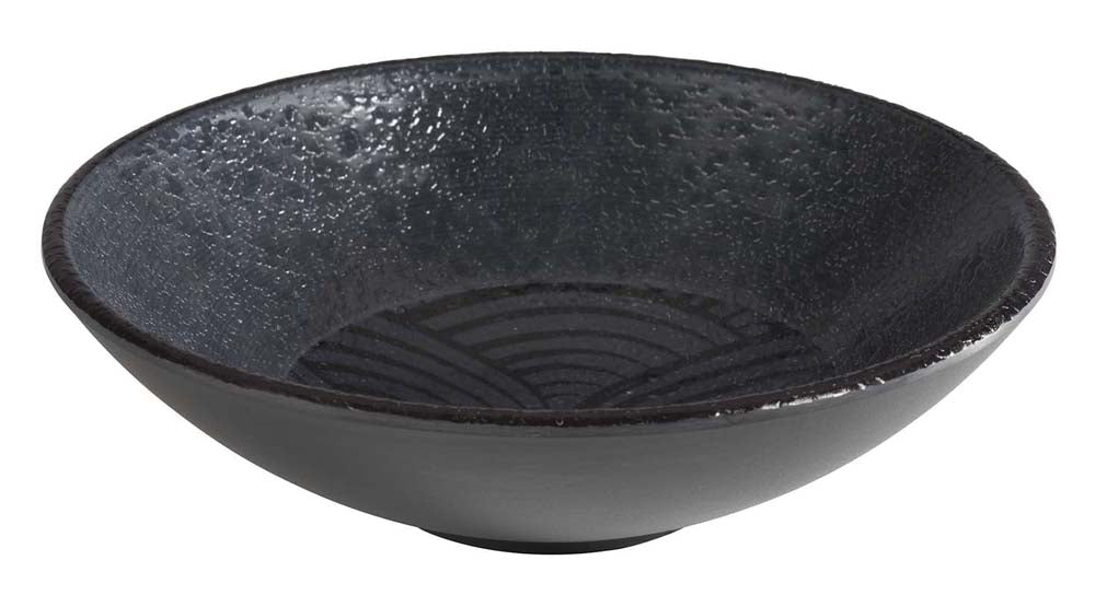 DARK WAVE Schale Ø 17 x 5 cm (Inhalt 0,5 l) - Melamin