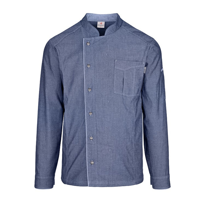 Herren-Kochjacke (Langarm) - Jeans - L
