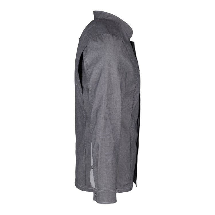 Herren-Kochjacke (Langarm) - Grau - XL