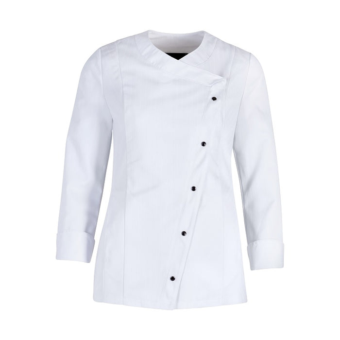 SANTOKU Damen-Kochjacke (Langarm) - Weiß - XL
