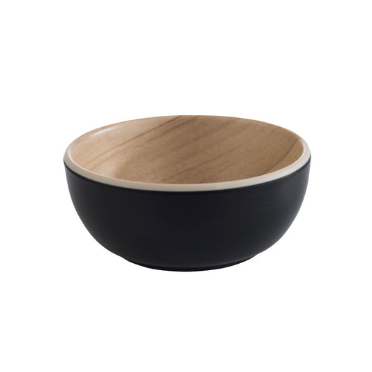 FRIDA Fingerfood-Schüssel Ø 8,5 x 3,5 cm - Inhalt 0,1 l - Melamin - Holz/Schwarz