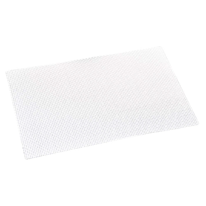 Platzset aus Kunststoffgeflecht 43 x 29 cm Weiß robust & pflegeleicht