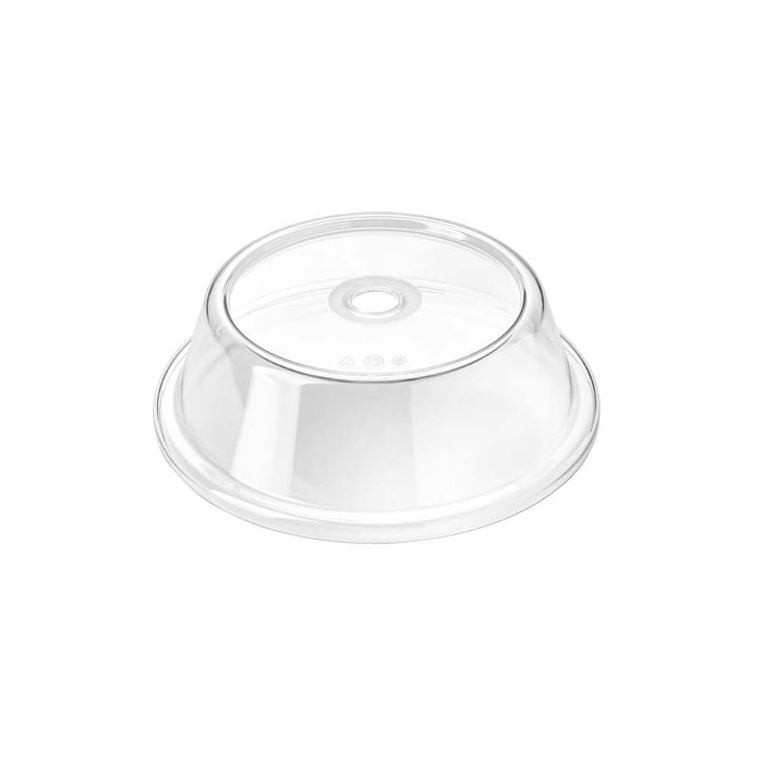 Tellerhaube 22 x 6,5 cm - SAN transp./mit Loch