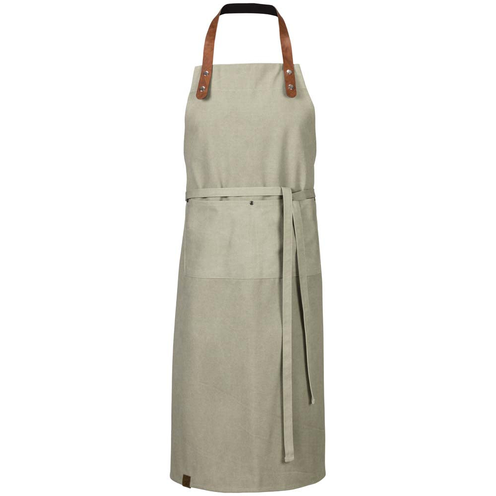 Latzschürze (75 x 100 cm) - Olive Washed