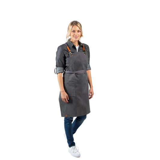 Latzschürze (70 x 80 cm) - Graphit