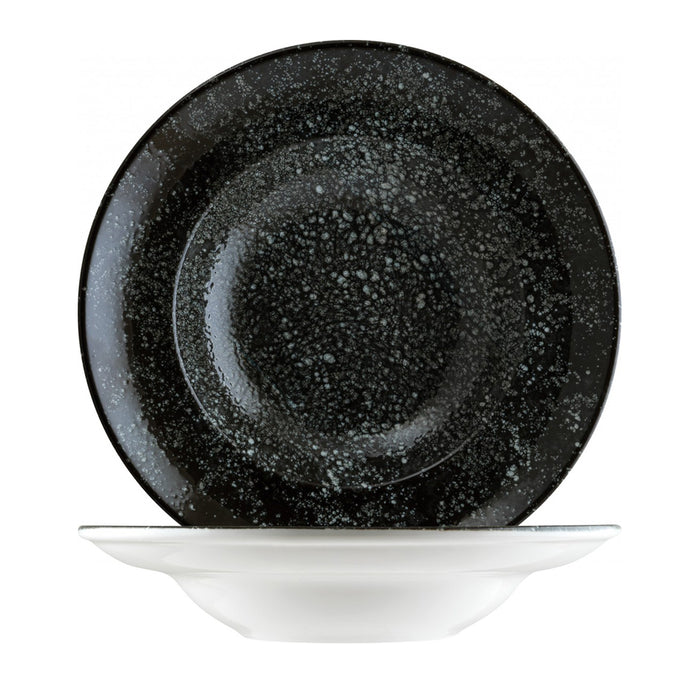 COSMOS BLACK Fahnenteller, tief - Ø 26,8 cm - Inhalt 45 cl