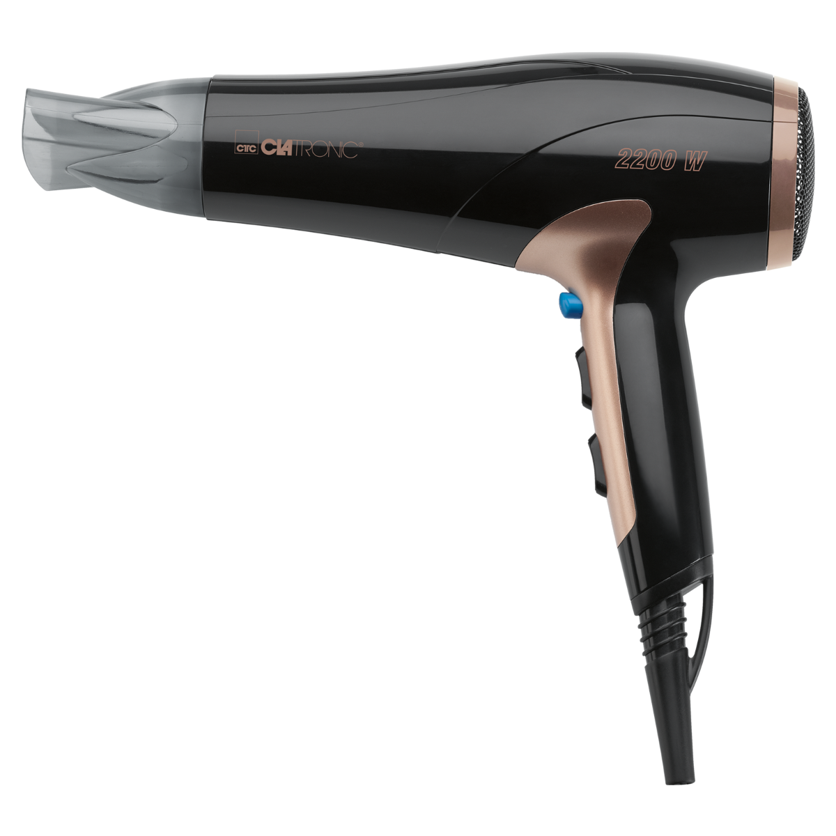 BASICLINE Haartrockner HT 3661 - Schwarz-Kupfer - 2.200W (230 V)