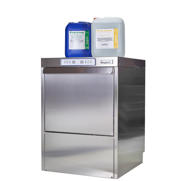 bergman WASH PROFILINE Gastro Geschirrspülmaschine mit Ablaufpumpe & Dosierpumpen - 230 Volt