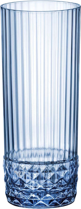 AMERICA 20s Trinkglas - 40 cl - (Ø 6,8 x 15,8 cm) - ungeeicht - Blau
