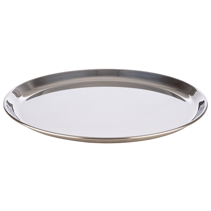 Kaffee Serviertablett - Ø 27 cm x 1,5 cm - Edelstahl