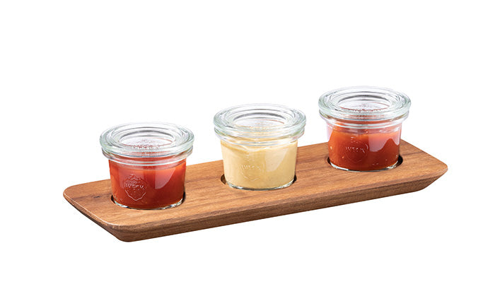 NARROW Servierbrett - 22 x 8 x 1,5 cm - Akazienholz