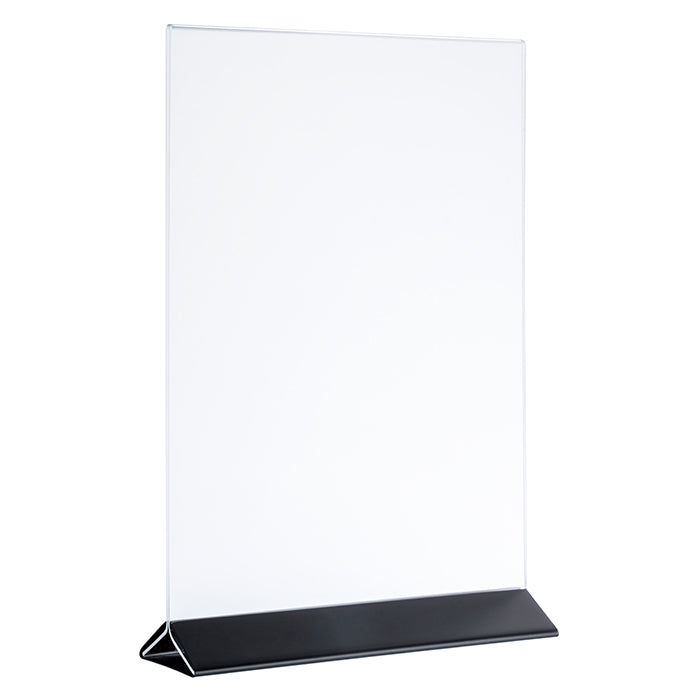 SIGN Kartenhalter, 2 - teilig - 10,5 x 7 x 17 cm - Transparent, Schwarz