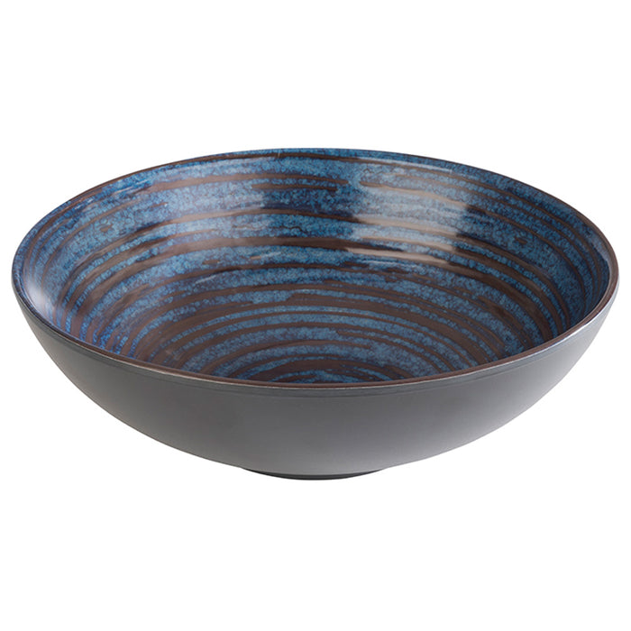 LOOPS - Schale - Ø 20,5 x 6,5 cm - 0,8 l - Blau, Grau- Melamin