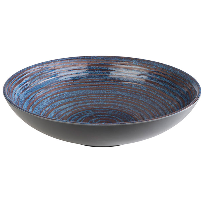 LOOPS - Schale - Ø 31 x 8 cm - 3 l - Blau, grau- Melamin