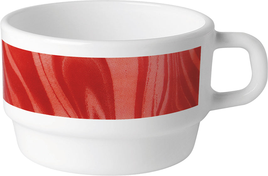 NATURA Kaffee-Obertasse - 22 cl (stapelbar) - Rot