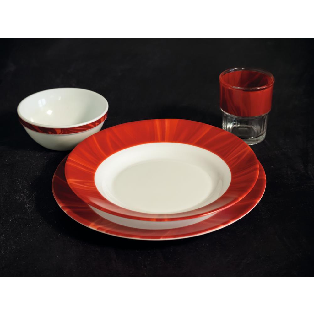 NATURA Dessertteller - Ø 19,5 cm - Rot