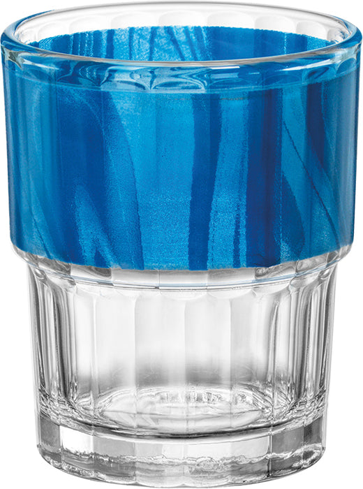 NATURA / LYON OPTIQUE Trinkglas 20 cl -Ø 7,1 x 8,7 cm - stapelbar gehärtet - Blau