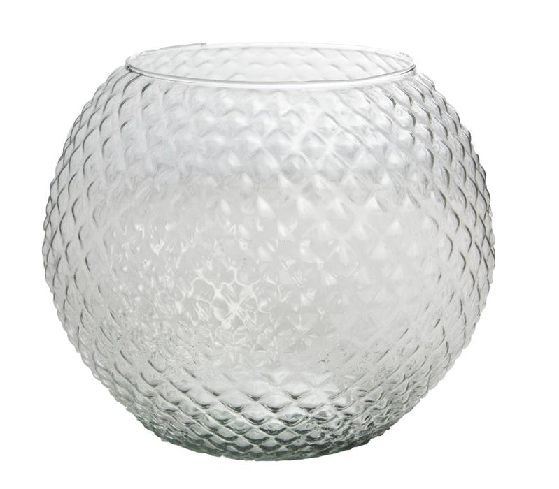 DIAMOND Round - Teelichthalter - Glas -  Ø 16 x 13 cm