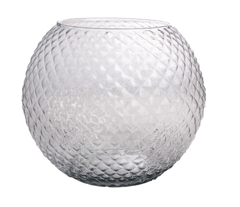 DIAMOND Round - Vase - Glas -  Ø 25 x 21 cm