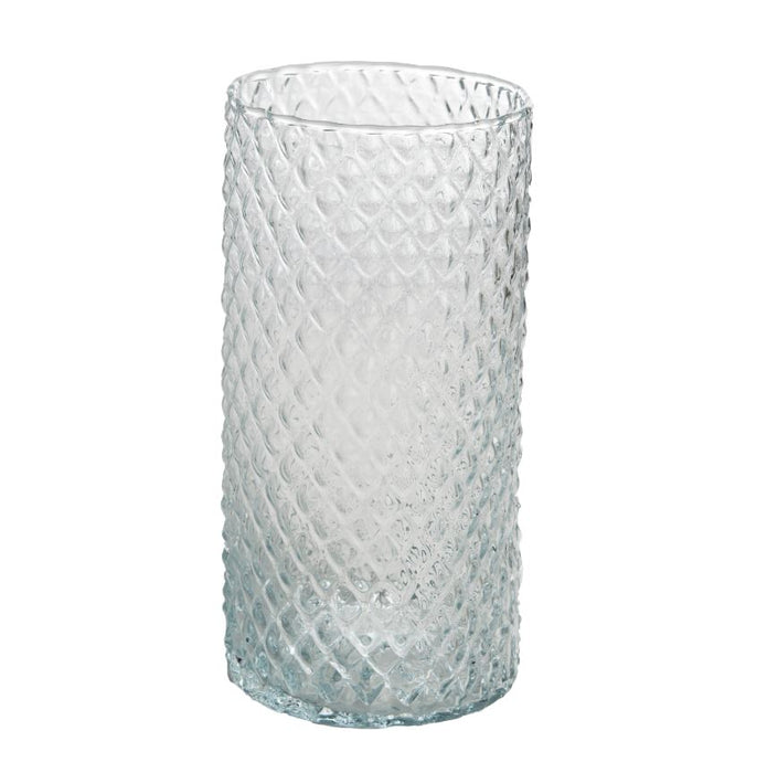 DIAMOND Zylinder - Vase - Glas -  Ø 10 x 20 cm