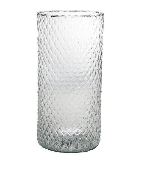 DIAMOND Zylinder - Vase - Glas -  Ø 10 x 25 cm