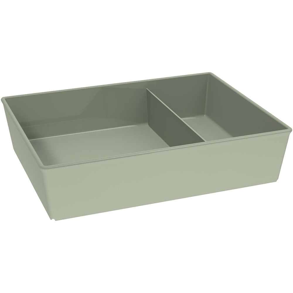 Modell 1263 Schale viereckig mit Steg 22 x 18 x 5 cm - Inhalt 90 cl - Salbei (SAN)