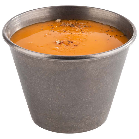 Dipschälchen - (Ø 6 x 4,5 cm - 0,06l) - Edelstahl - Silber (6 Stück)