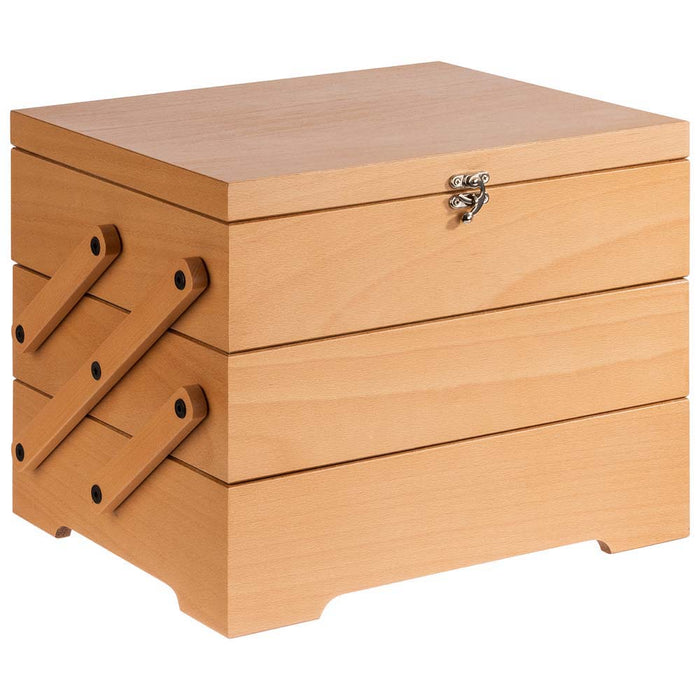 SEWING BASKET Buffetbox - 26 x 29 x 28 cm - Helles Eichenholz