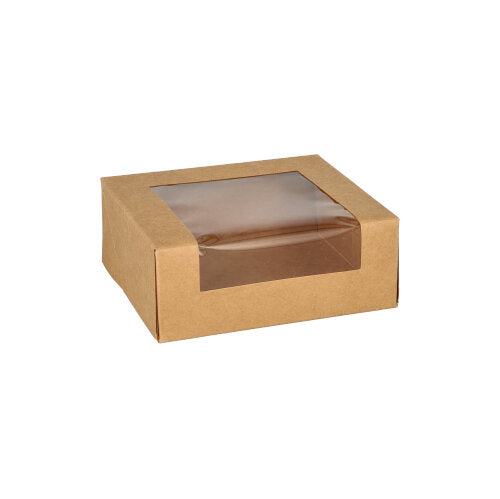 Sushi- & Snackbox - 4,5 x 12 x 10 cm - Pappe (4 x 25 Stück)