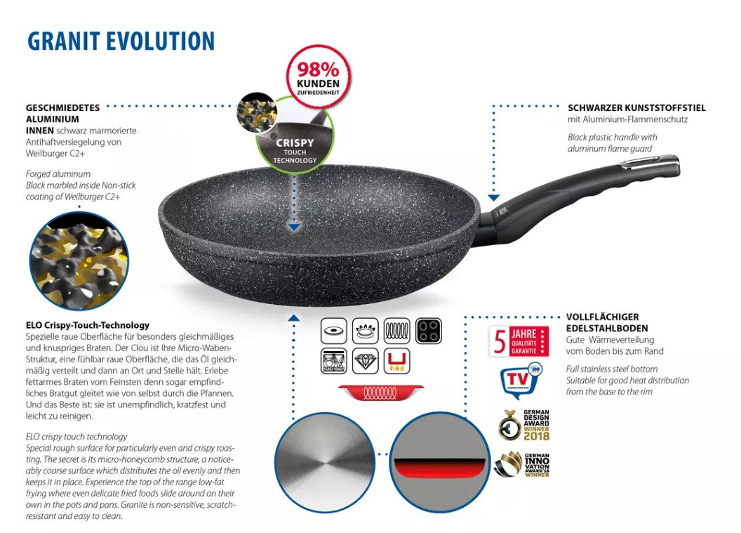 GRANIT EVOLUTION ELODUR Antihaftpfanne Ø 28 x 6 cm