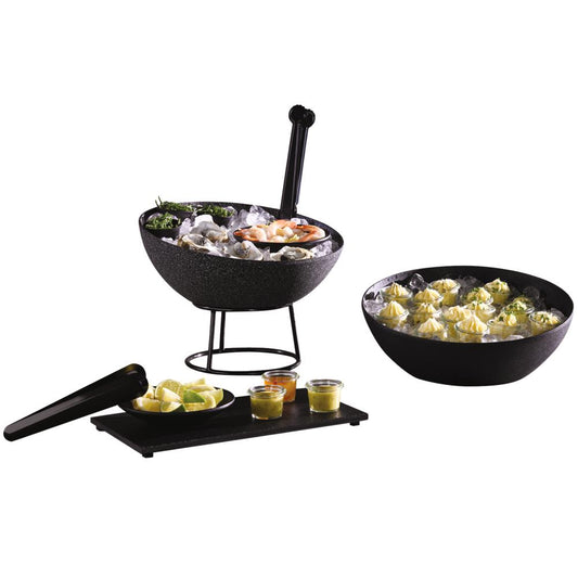 FROSTFIRE Schale- 1,9 l - (Ø 26,5 x 12 cm) - Aluminium - Schwarz