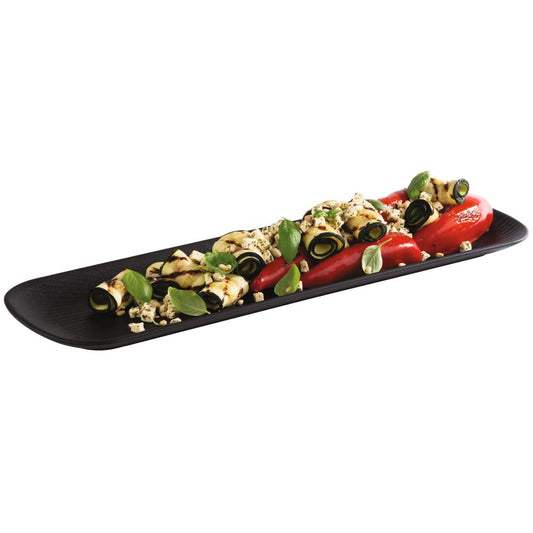 NERO Tablett GN 2/4 - Melamin - Schwarz