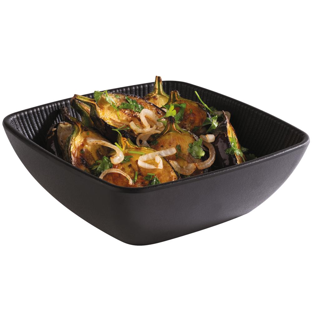 NERO Schale - 0,6 l - (16,5 x 16,5 x 5,5 cm) - Melamin - Schwarz