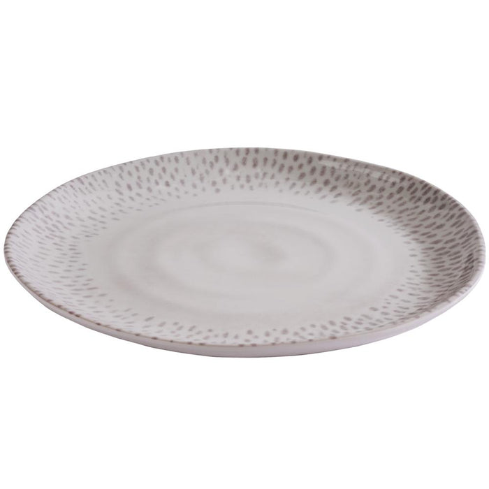 FOOTMARK Teller,flach - (Ø 21 x 2 cm) - Melamin - Weiß
