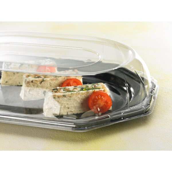 rPET-Partyplatte octagonal - 36 x 24 cm